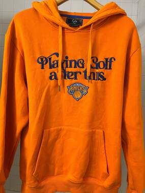 Eastside Golf x NBA New York Knicks "Playing Golf After This" Embroidery Pullove